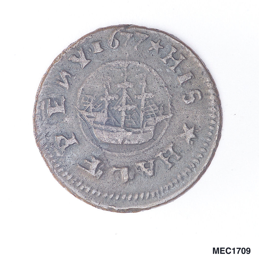 Detail of Limerick halfpenny token by unknown