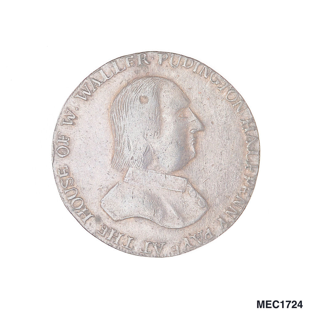 Detail of Puddington halfpenny token by unknown