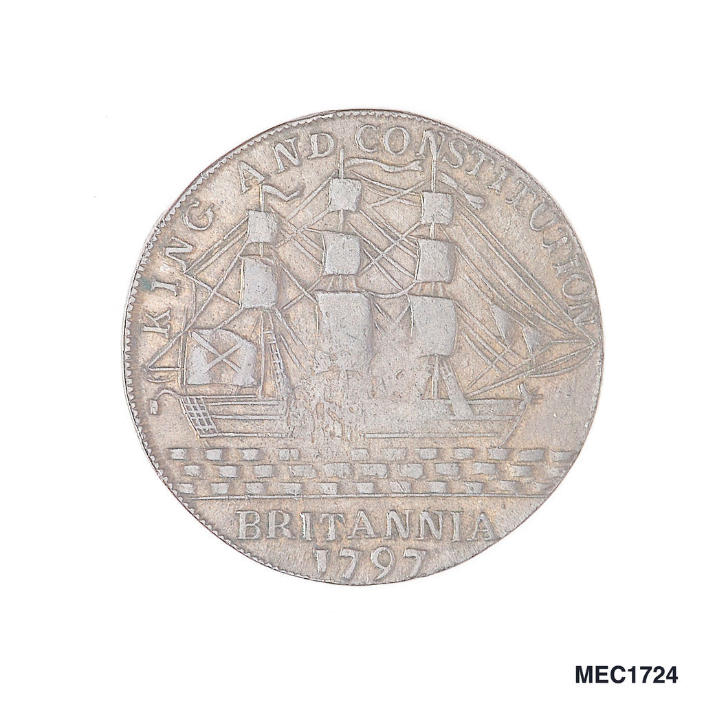 Detail of Puddington halfpenny token by unknown