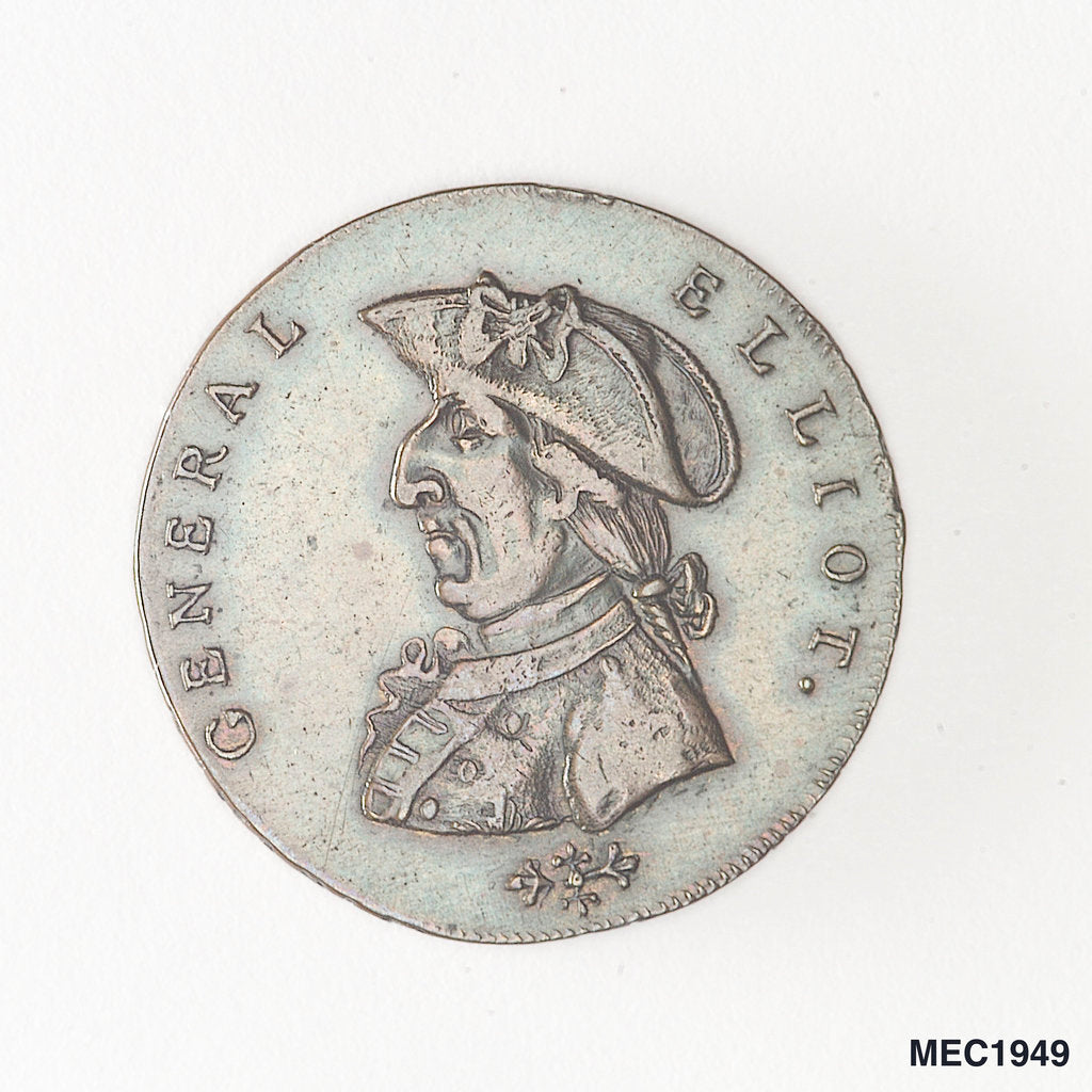 Detail of Birmingham halfpenny token by unknown