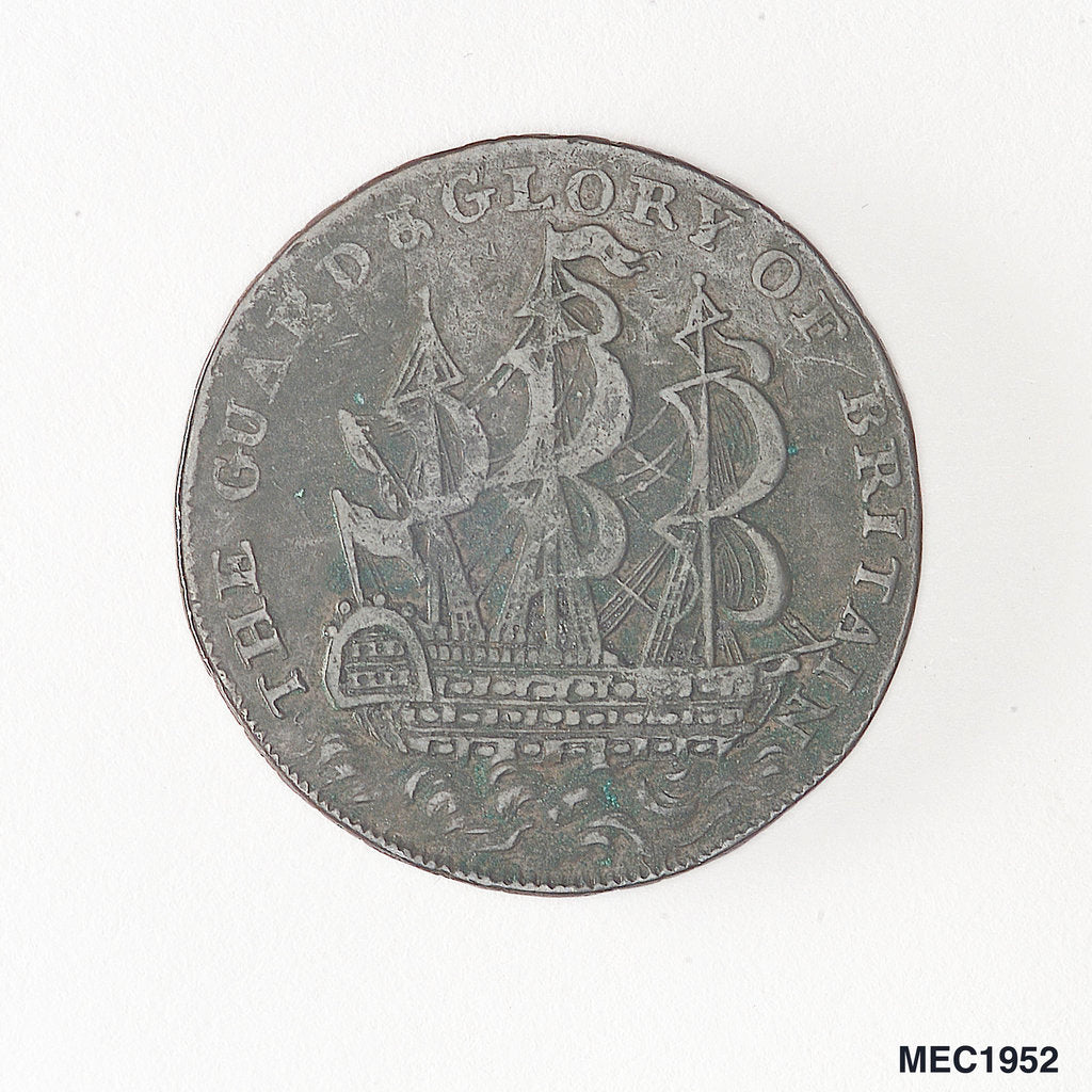 Detail of Kendal halfpenny token by unknown