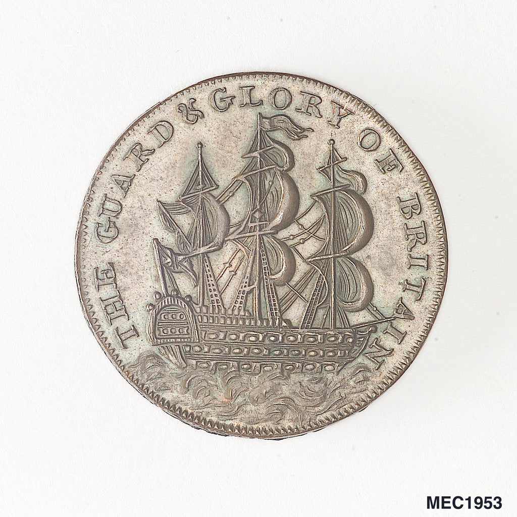 Detail of Kendal halfpenny token by unknown