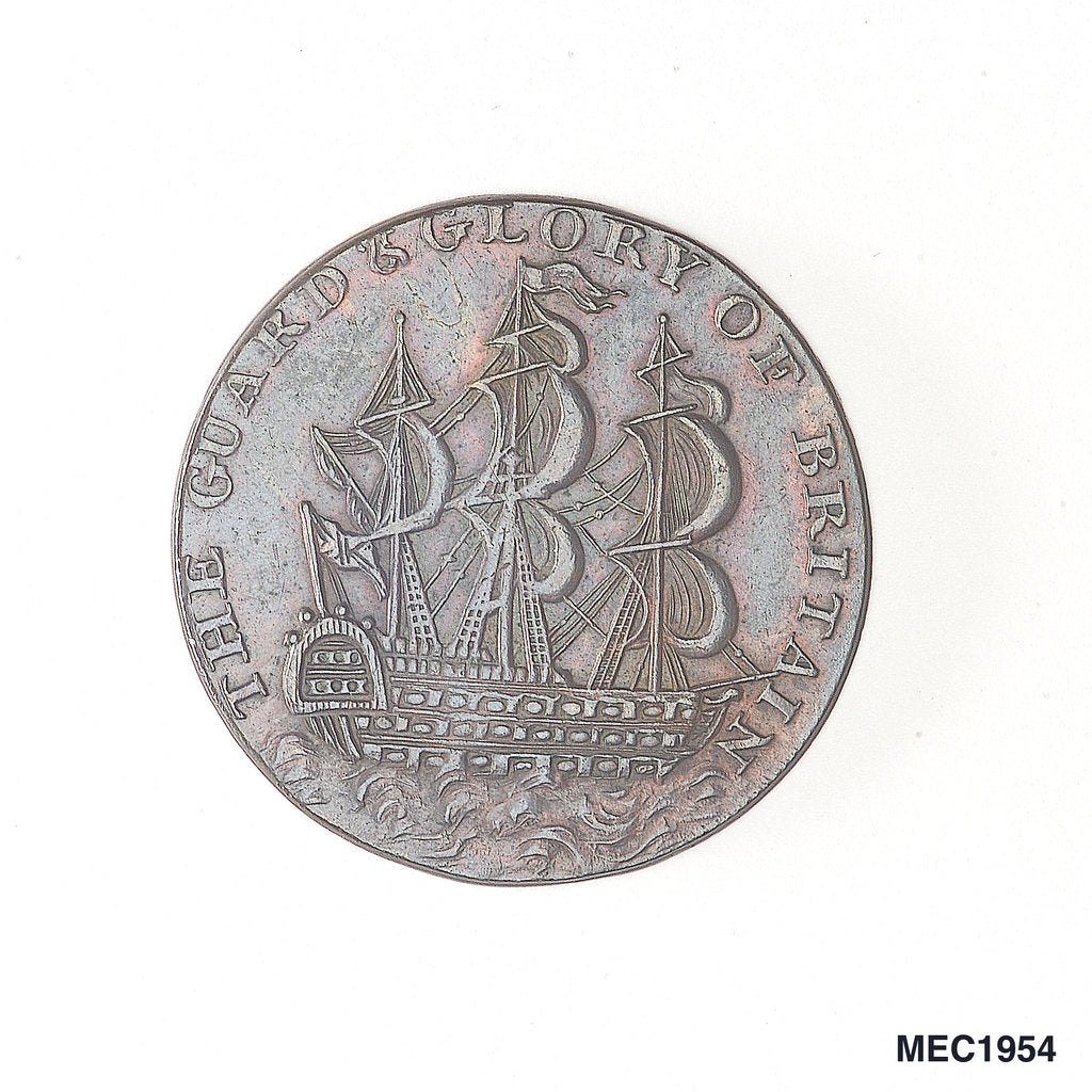 Detail of Kendal halfpenny token by unknown