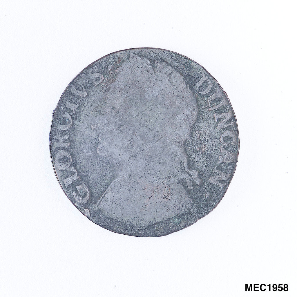 Detail of Farthing token commemorating Admiral of  the Fleet Adam Duncan (1731-1804) by unknown