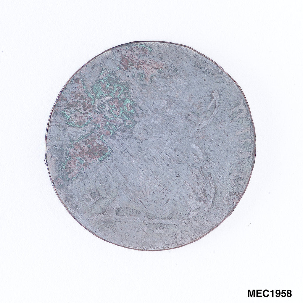 Detail of Farthing token commemorating Admiral of  the Fleet Adam Duncan (1731-1804) by unknown
