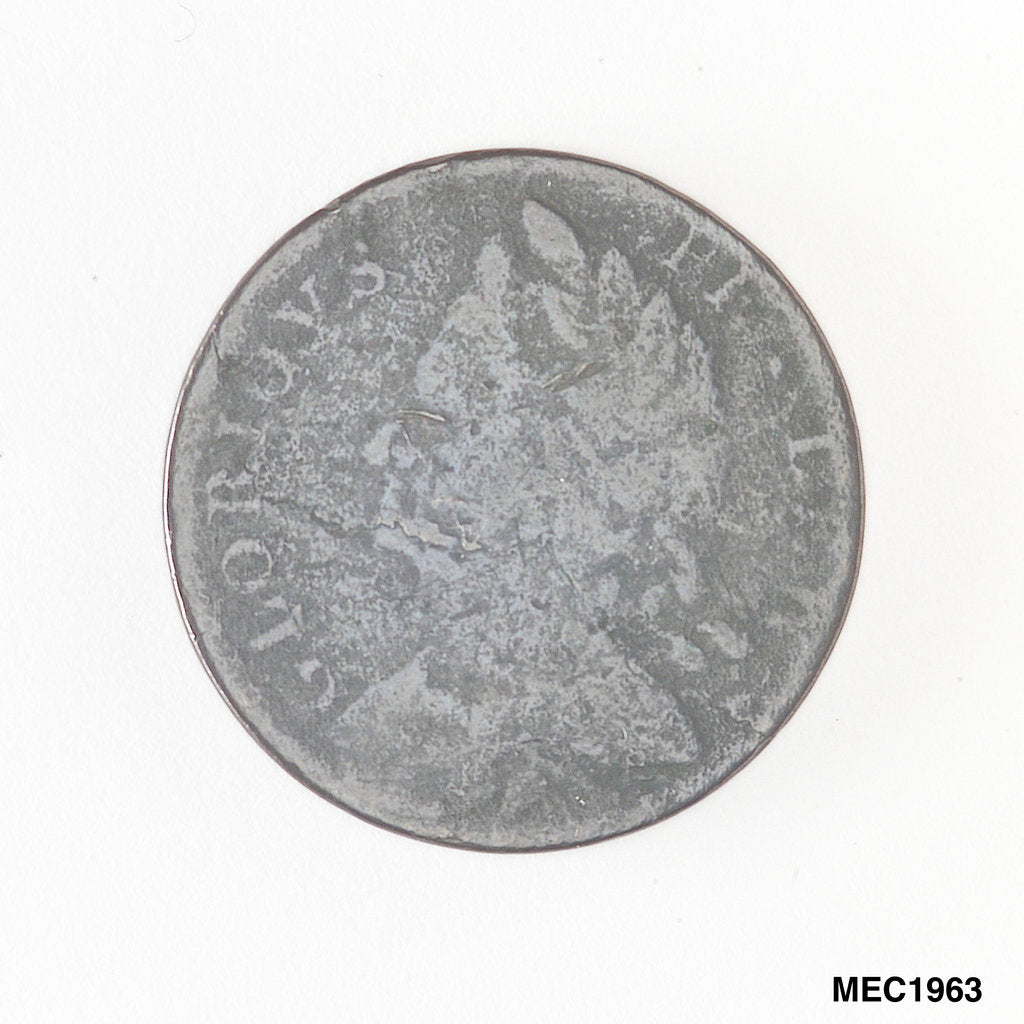 Detail of Halfpenny token commemorating  Sir Edward Pellew, 1st Viscount Exmouth (1757-1833) by unknown