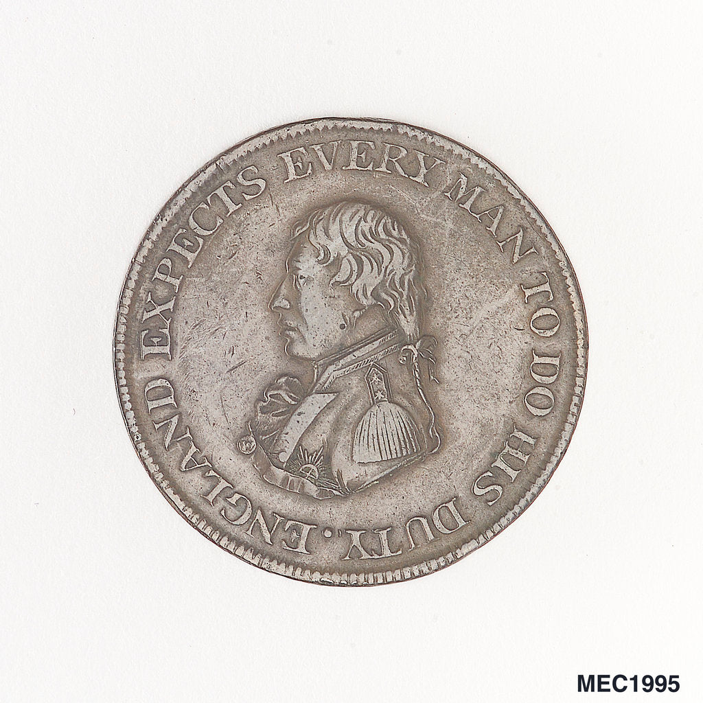 Detail of Sheffield halfpenny token by unknown