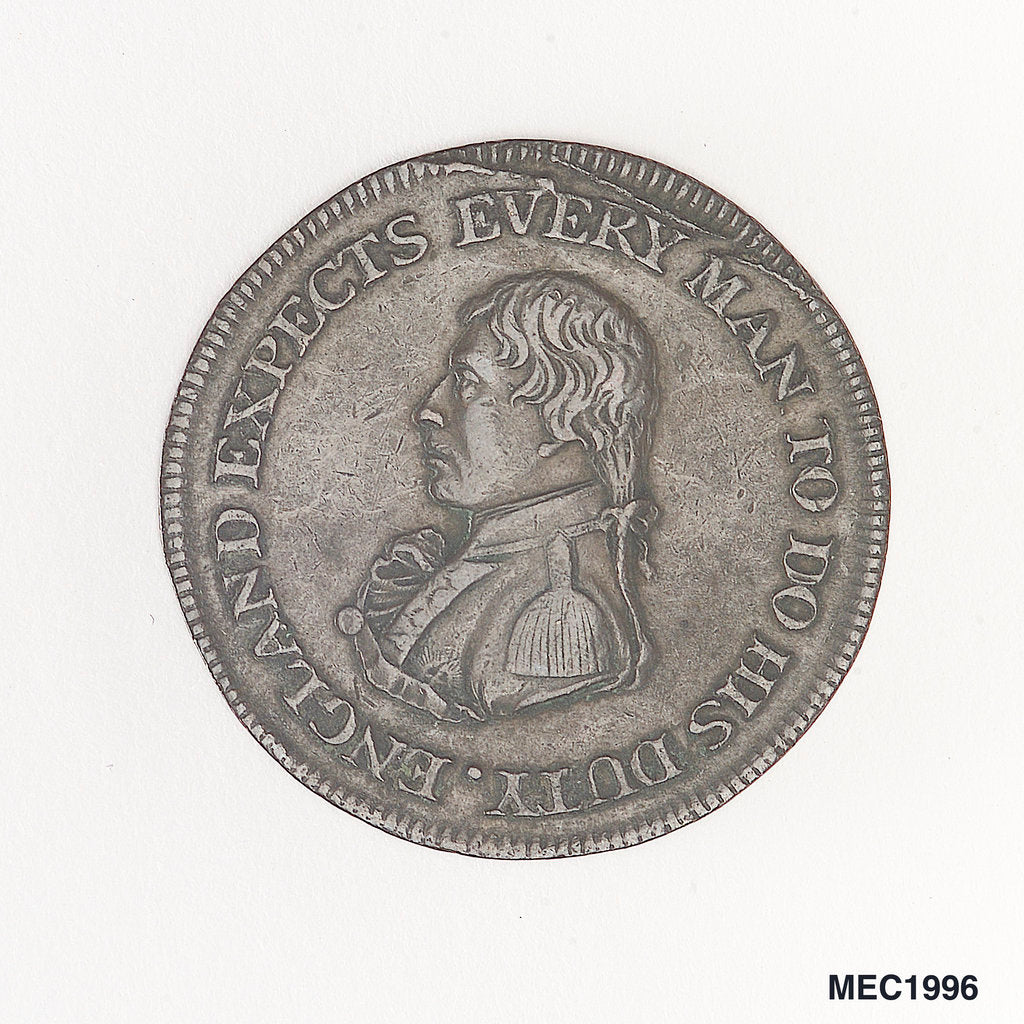 Detail of Sheffield halfpenny token by unknown