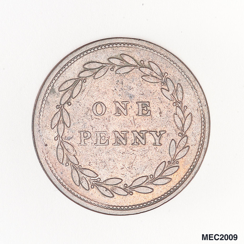 Detail of Penny token by unknown