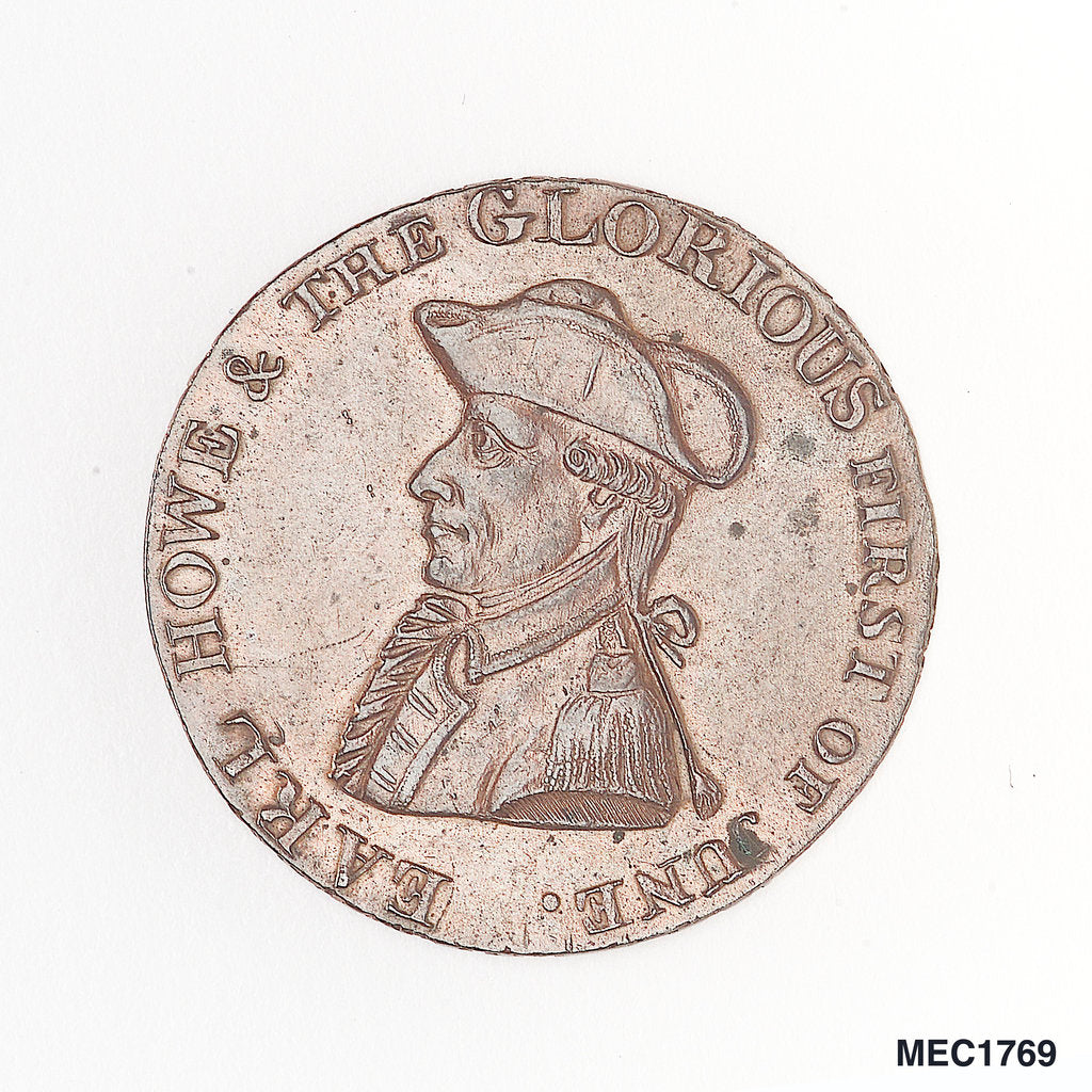 Detail of Montreal halfpenny token by unknown
