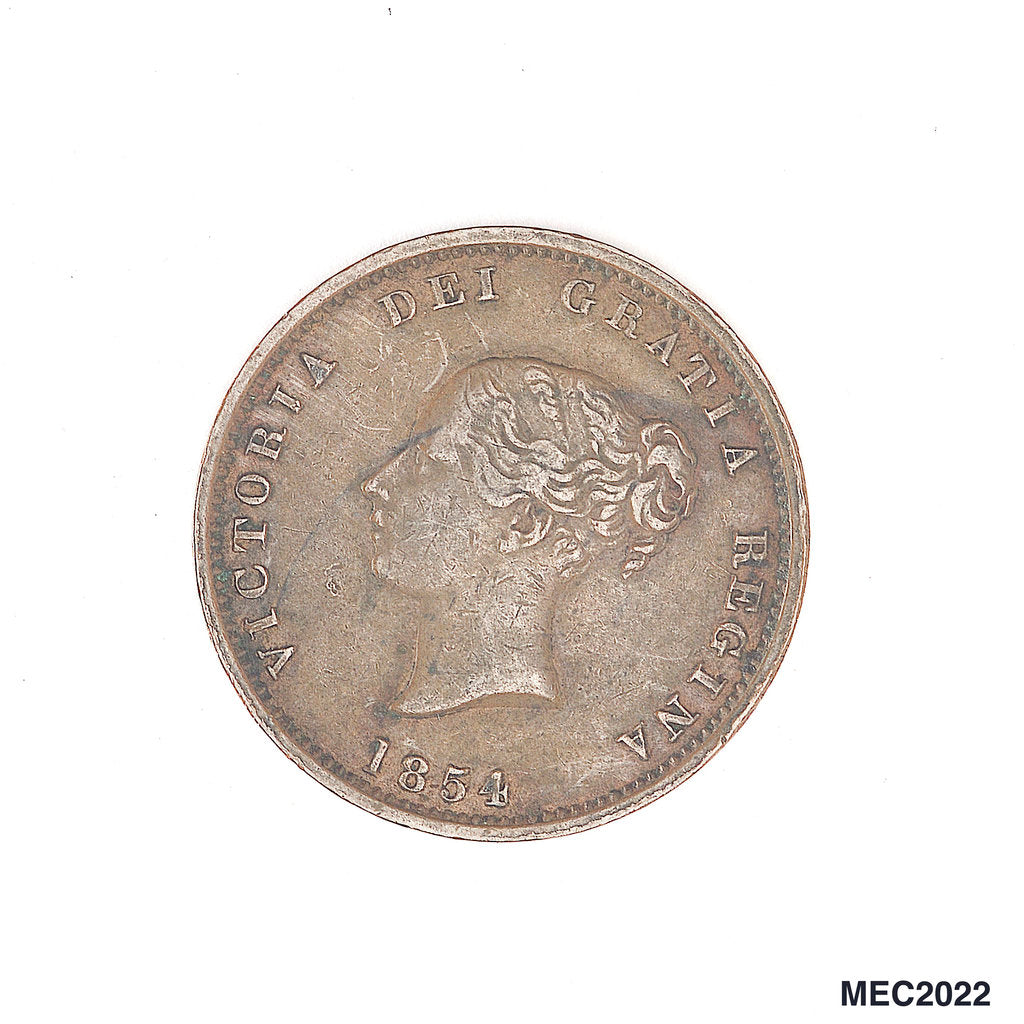 Detail of New Brunswick halfpenny token by W. Wyon