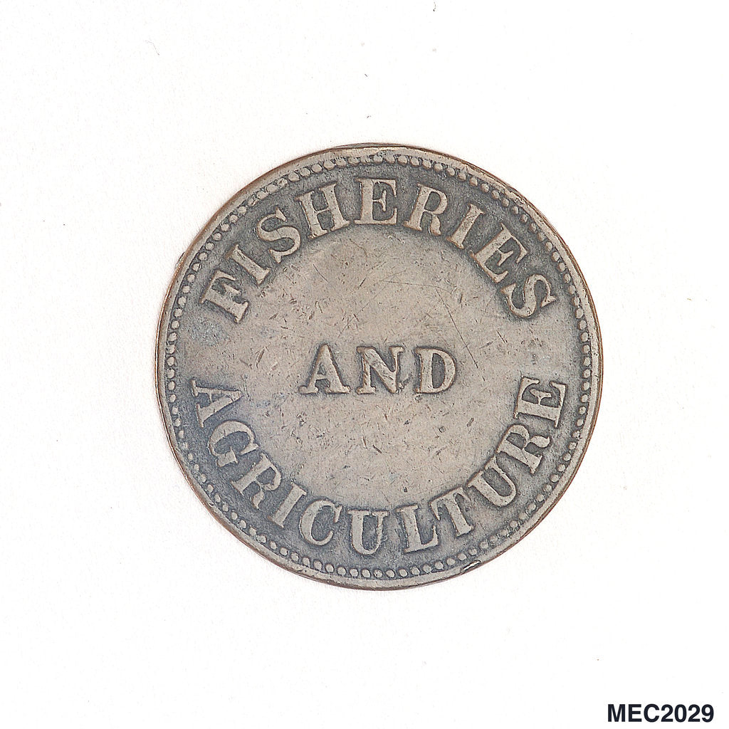Detail of Prince Edward Island halfpenny token by unknown