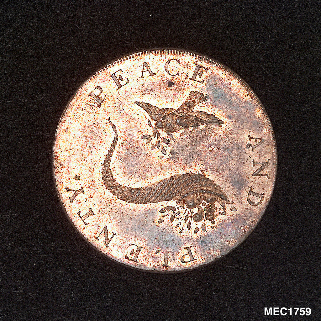 Detail of Emsworth halfpenny token by unknown