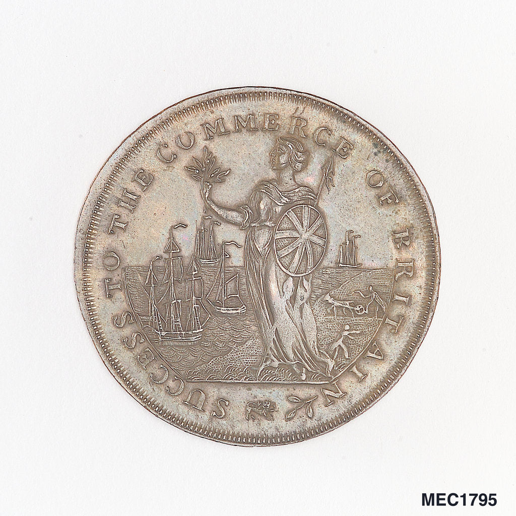 Detail of Buxton token commemorating Admiral of the Fleet Richard Howe (1726-1799) by unknown