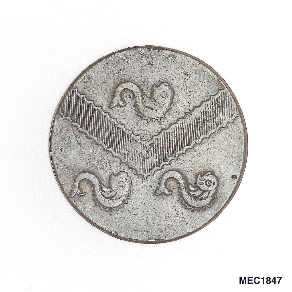 Detail of West Cowes halfpenny token by unknown