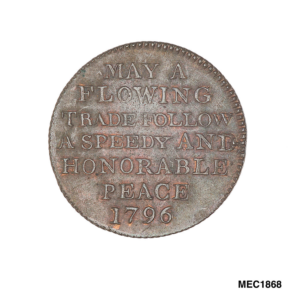 Detail of Token commemorating Admiral of the Fleet Richard Howe (1726-1799) by T. Wyon