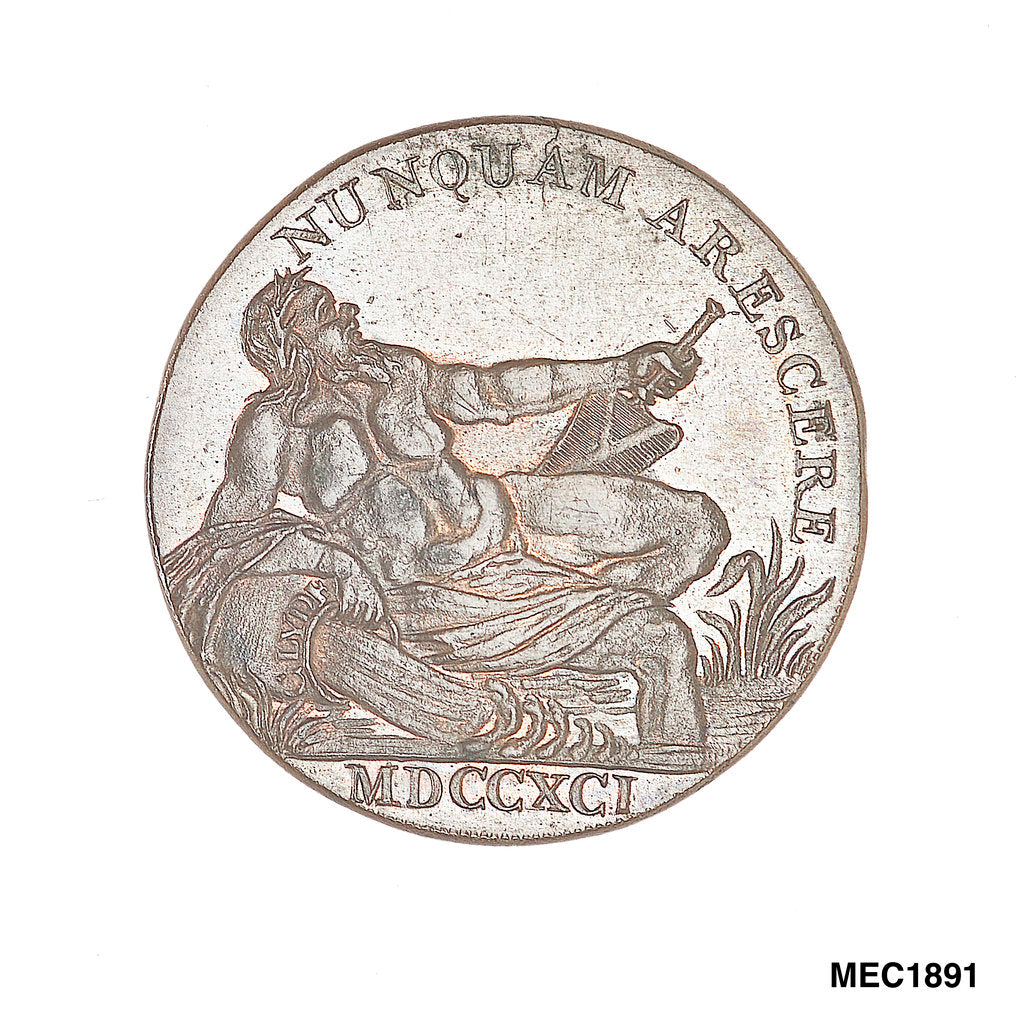 Detail of Glasgow halfpenny token by unknown