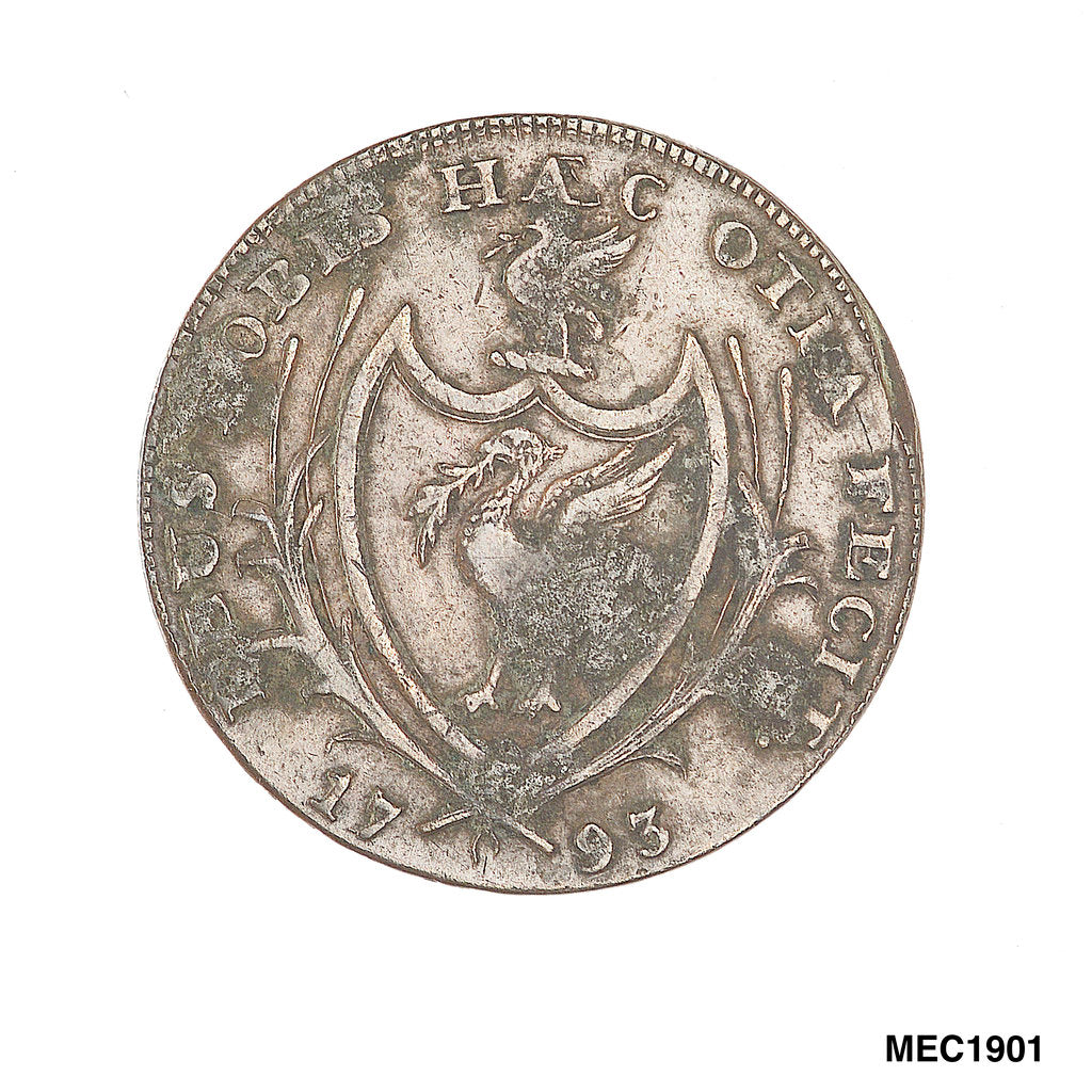 Detail of Liverpool halfpenny token by unknown