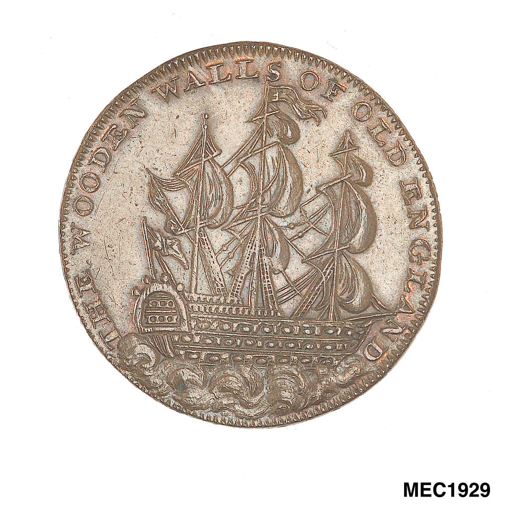Detail of Halfpenny token commemorating Frederick Augustus, Duke of Albany and York (1763-1827) by unknown