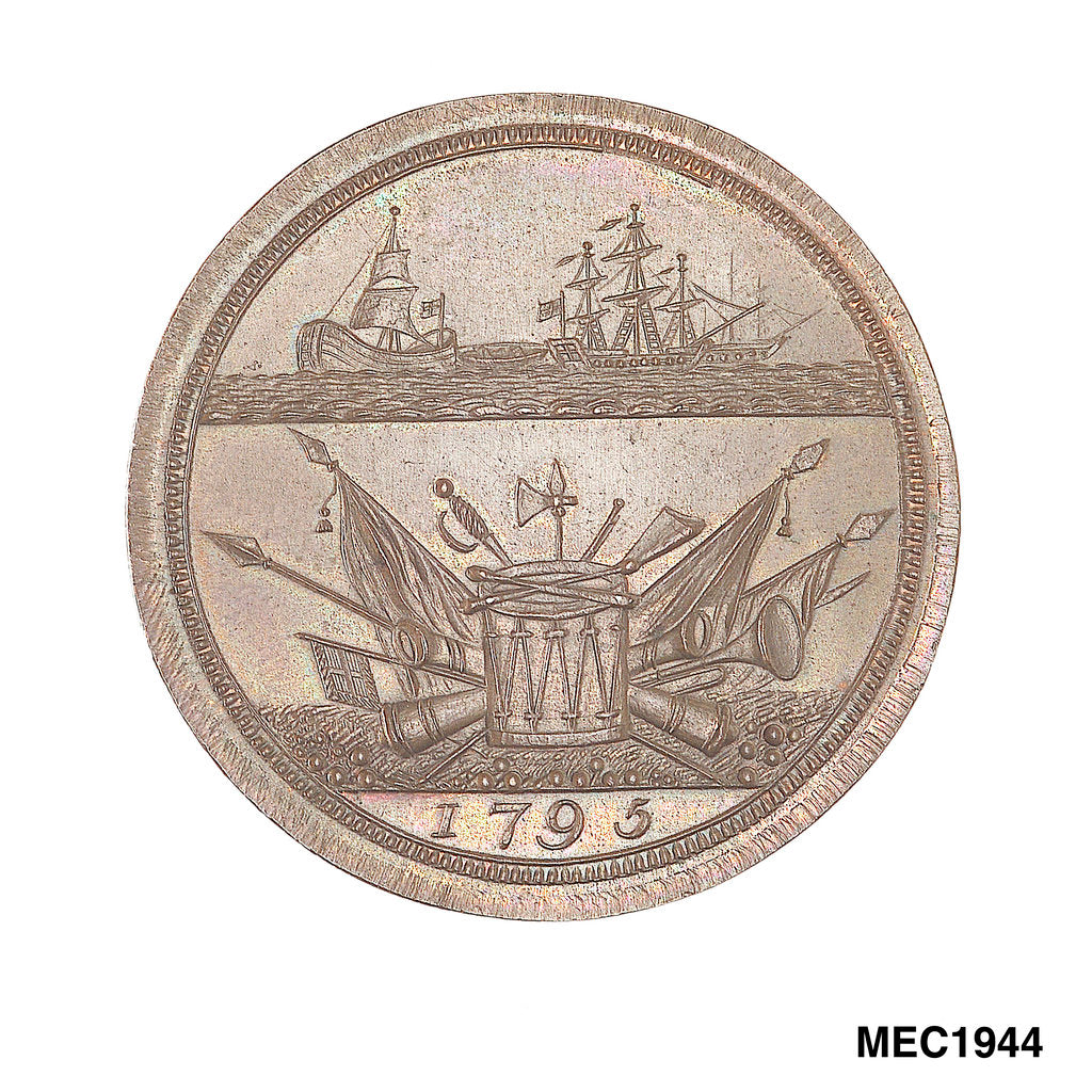 Detail of Brighton halfpenny token by unknown