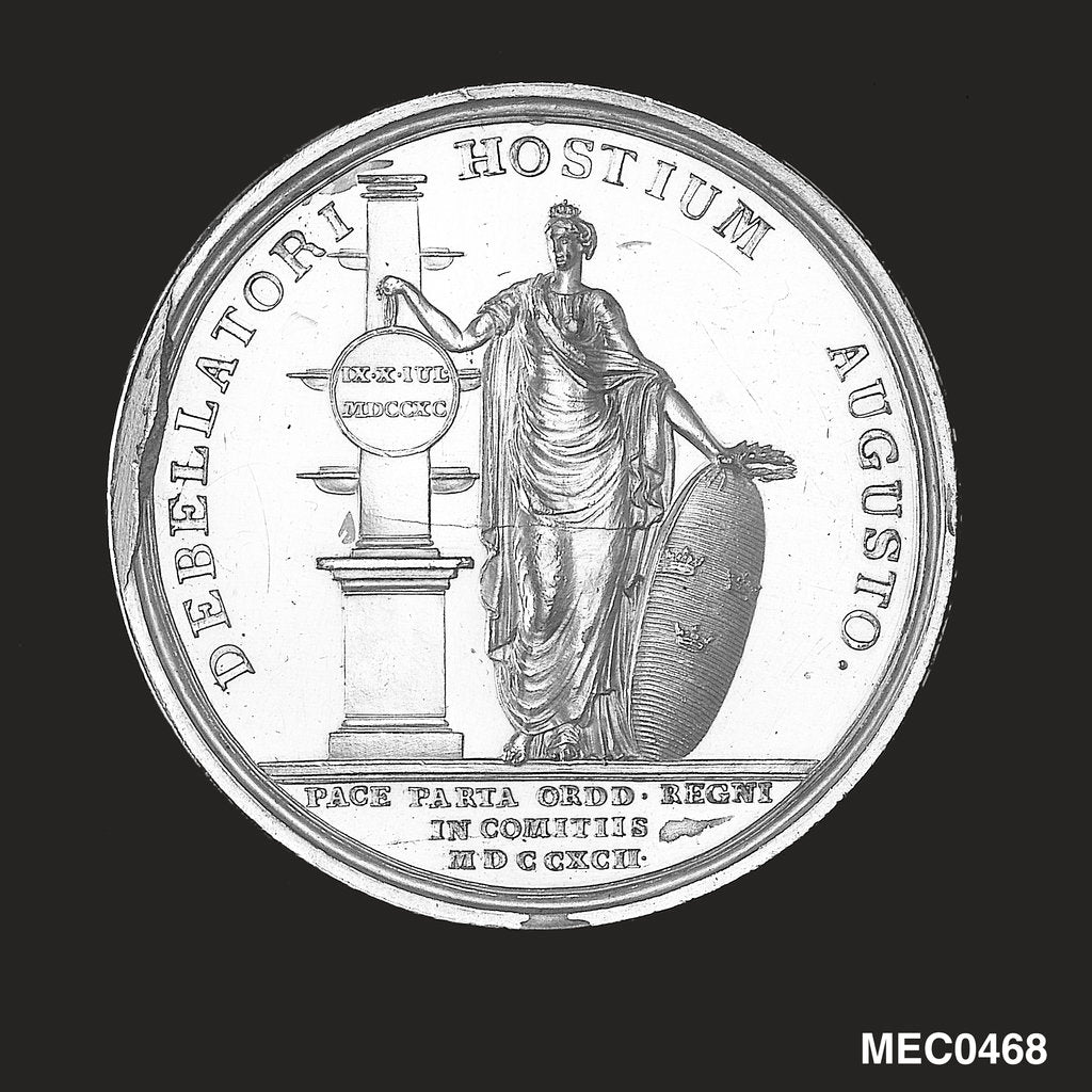 Detail of Medal commemorating the Battle of Svensksund, 1790 by C.G. Fehrman