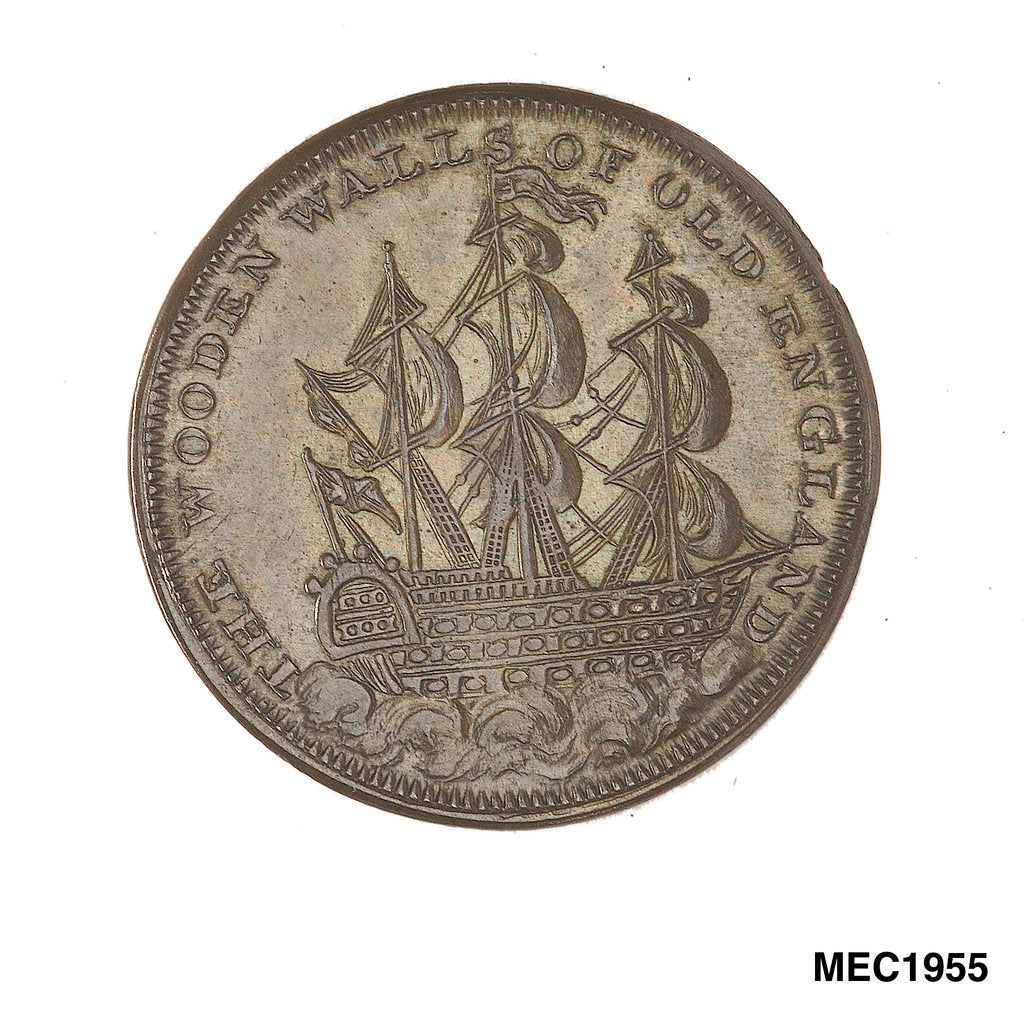 Detail of Kendal halfpenny token by unknown