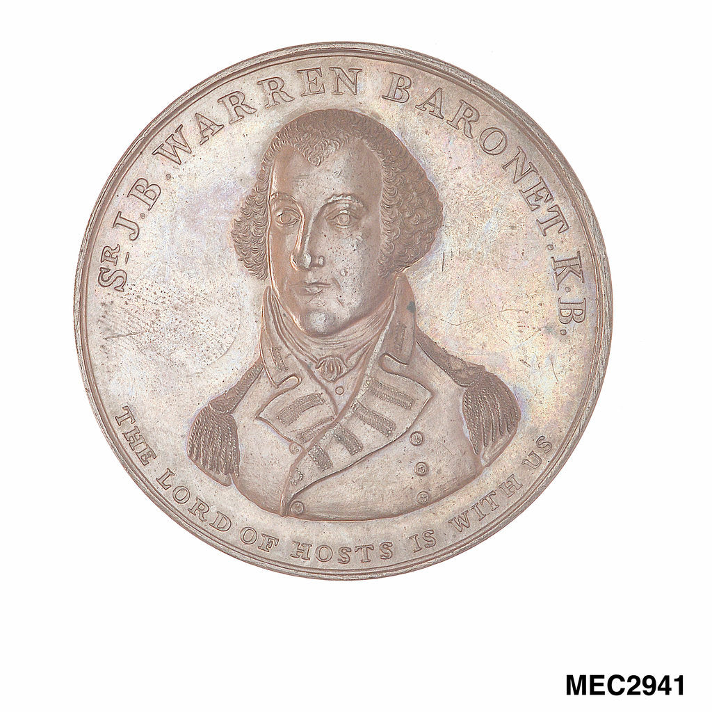 Detail of Medal commemorating Sir John Borlase Warren (1753-1822) and the action off Tory Island, 1798 by unknown
