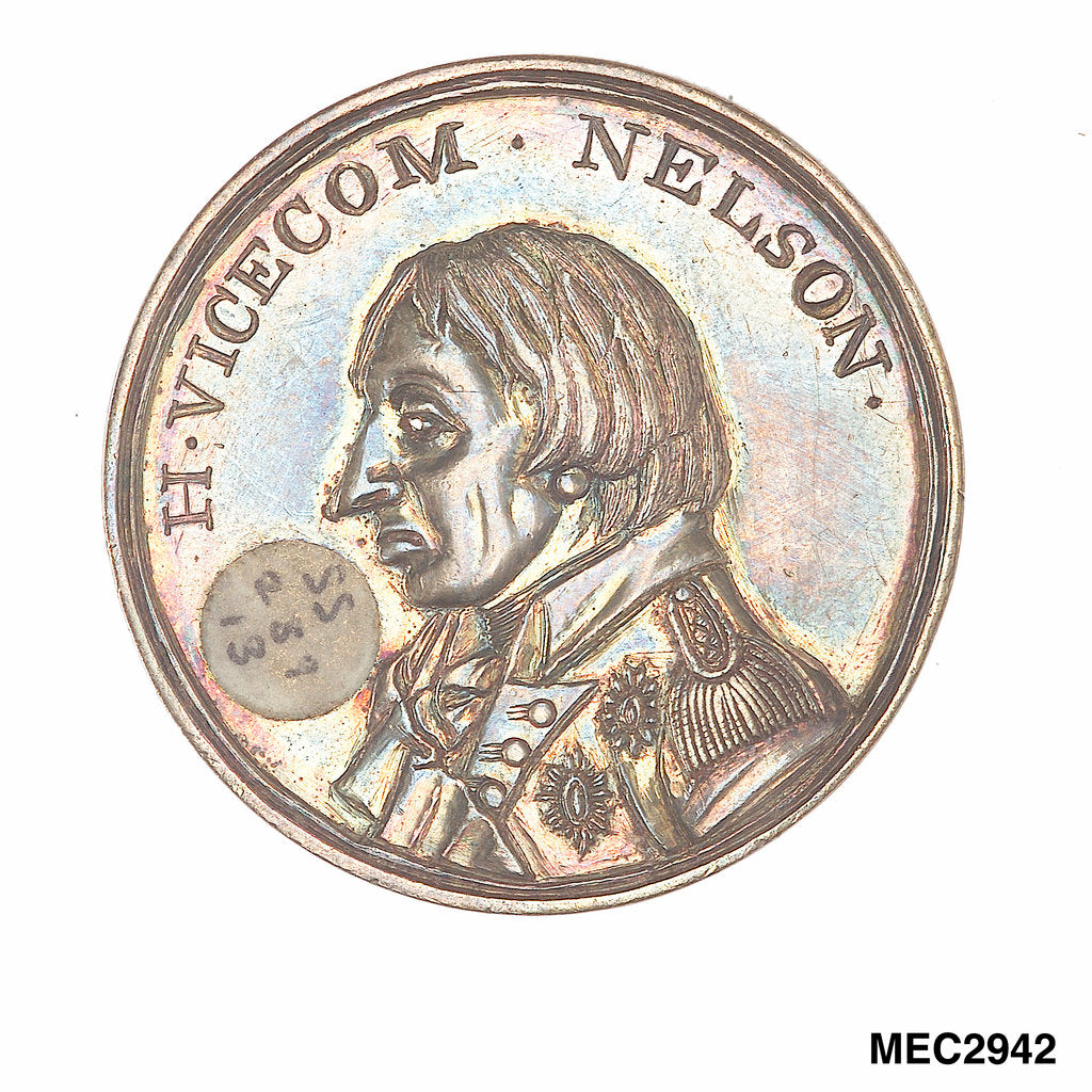 Detail of Medal commemorating Vice-Admiral Horatio Nelson (1758-1805) by unknown