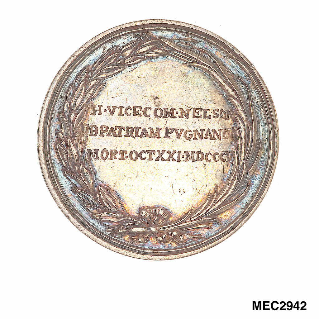 Detail of Medal commemorating Vice-Admiral Horatio Nelson (1758-1805) by unknown