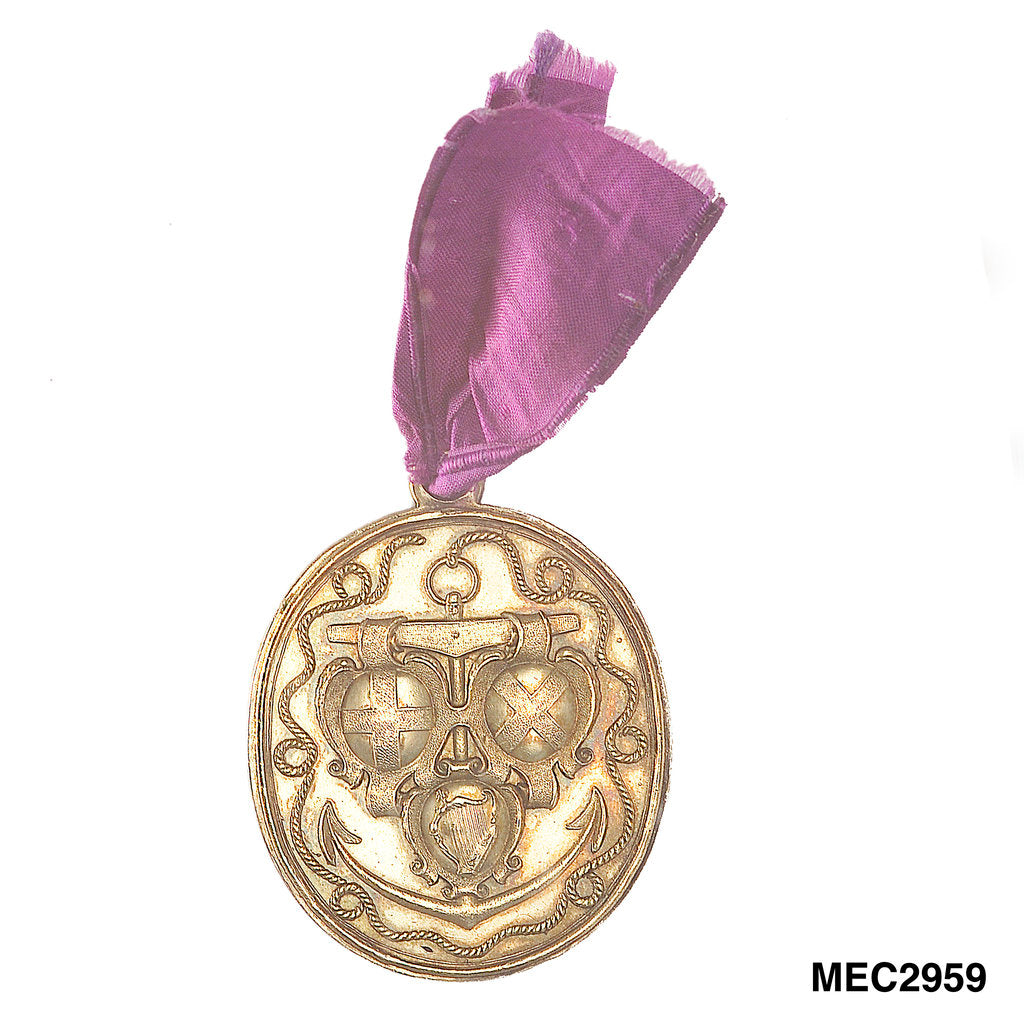 Detail of Naval Reward Medal, 1653 by T. Simon