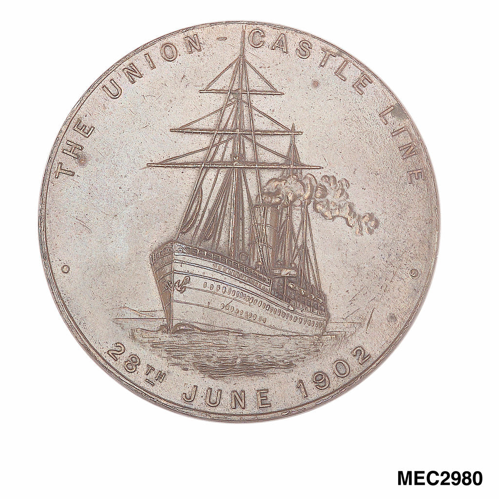 Detail of Medal commemorating the Coronation of Edward VII, 1902 by Emil Fuchs