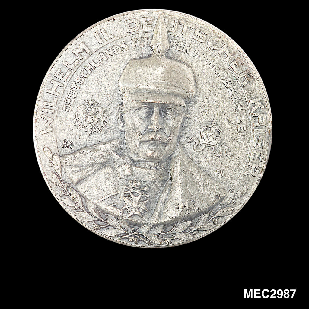 Detail of Commemorative medal depicting Kaiser Wilhelm II by unknown