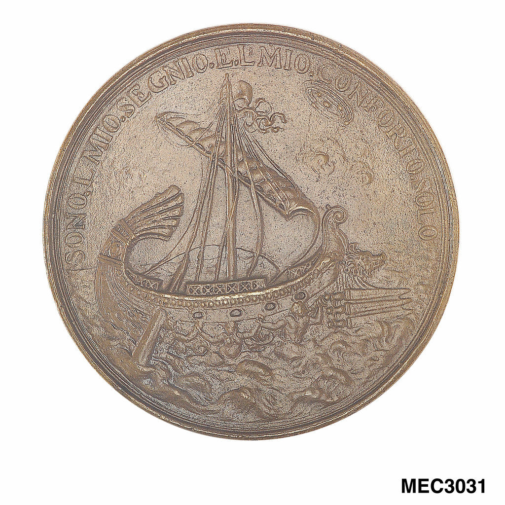 Detail of Commemorative medal depicting Francesco Redi (1626-97) by M. Soldanus