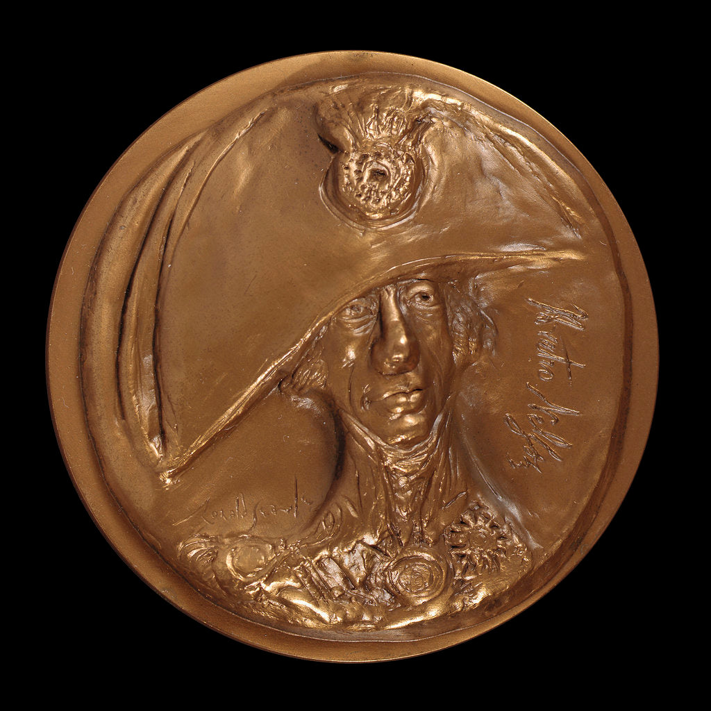 Detail of Medal commemorating Vice-Admiral Horatio Nelson (1758-1805) and Trafalgar by Ronald Searle