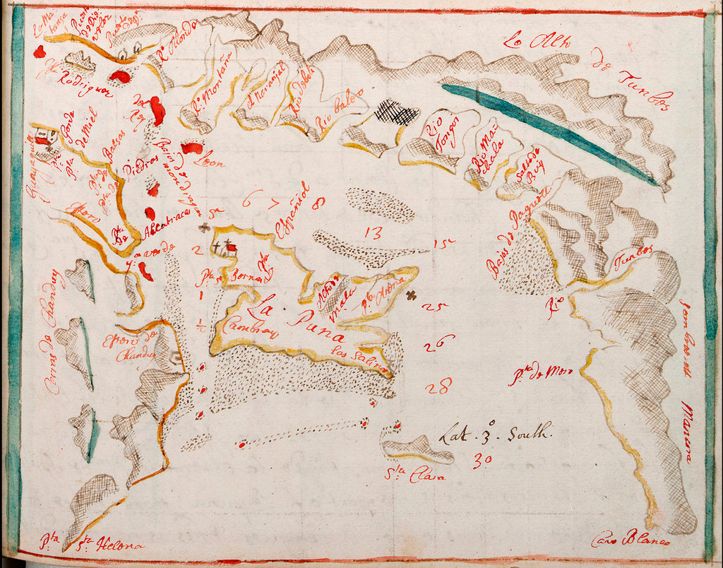 Detail of Guayaquil by Basil Ringrose