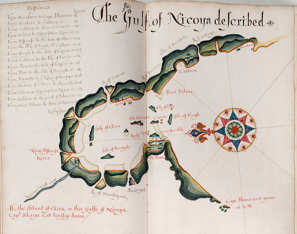 Detail of The Gulf of Nicoya by William Hack