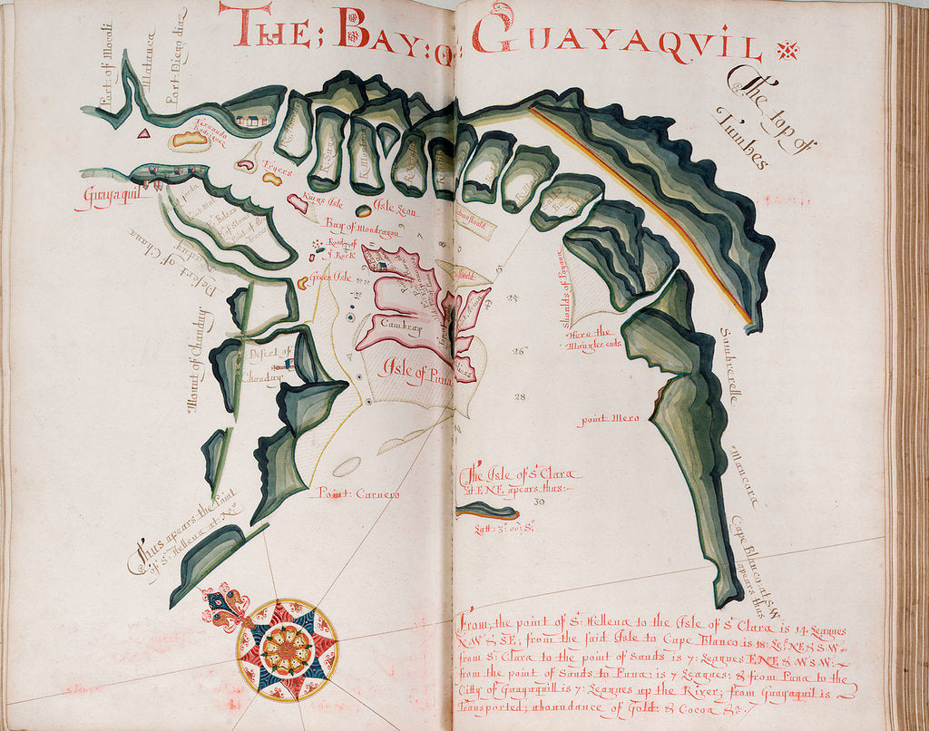 Detail of The Bay of Guayaquil by William Hack