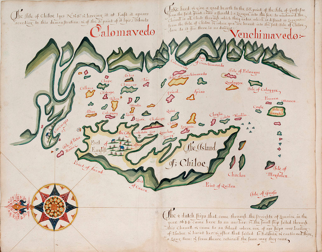 Detail of The island of Chiloe by William Hack