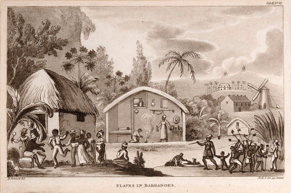 Detail of Slaves in Barbados by R. Stennett