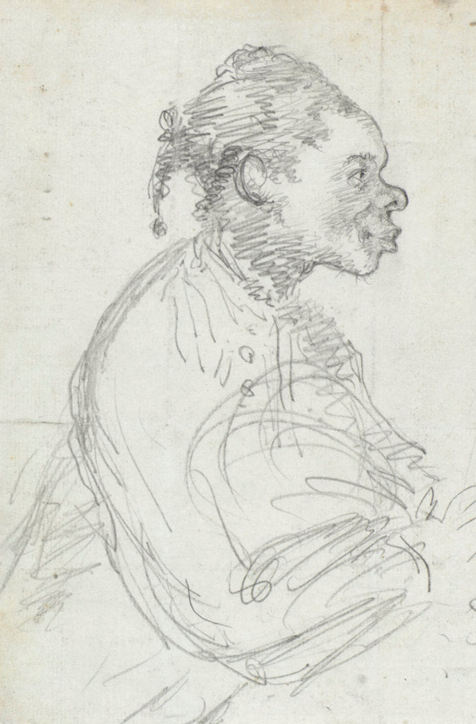 Detail of Portrait of a servant by J. W. Hay