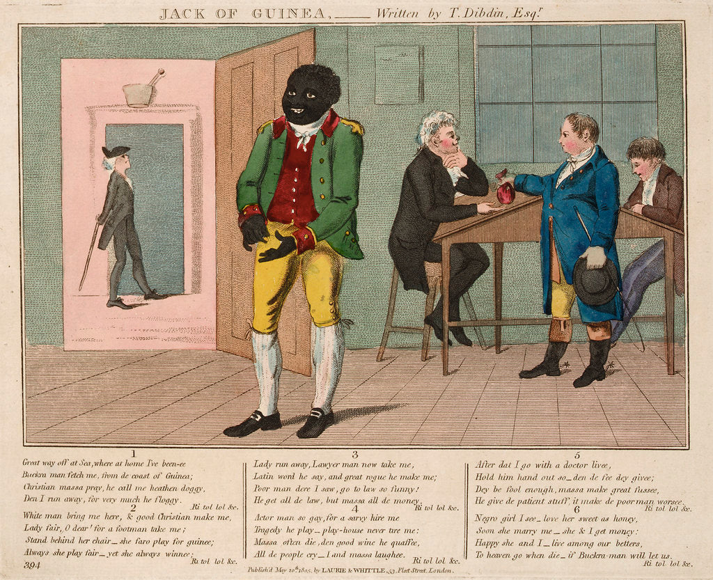 Detail of Jack of Guinea by Isaac Cruikshank