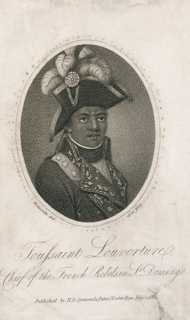Detail of Toussaint Louverture, Chief of the French Rebels in St Domingo by Holl