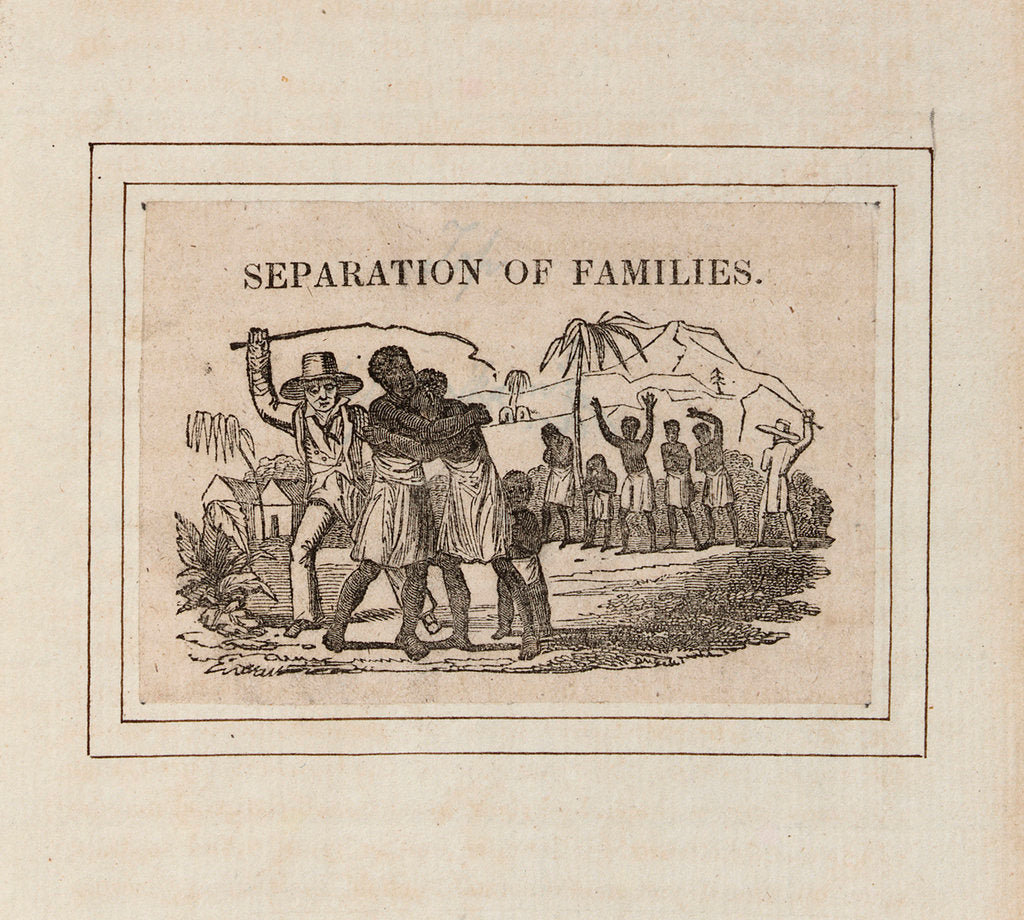 Detail of 'Separation of Families': slavers capture native Africans and send them into slavery by unknown