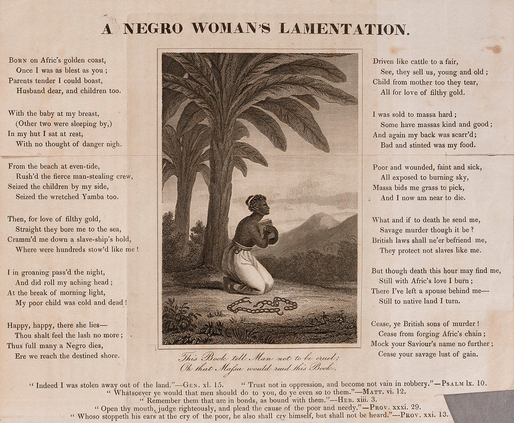 Detail of A Negro Woman's Lamentation by unknown