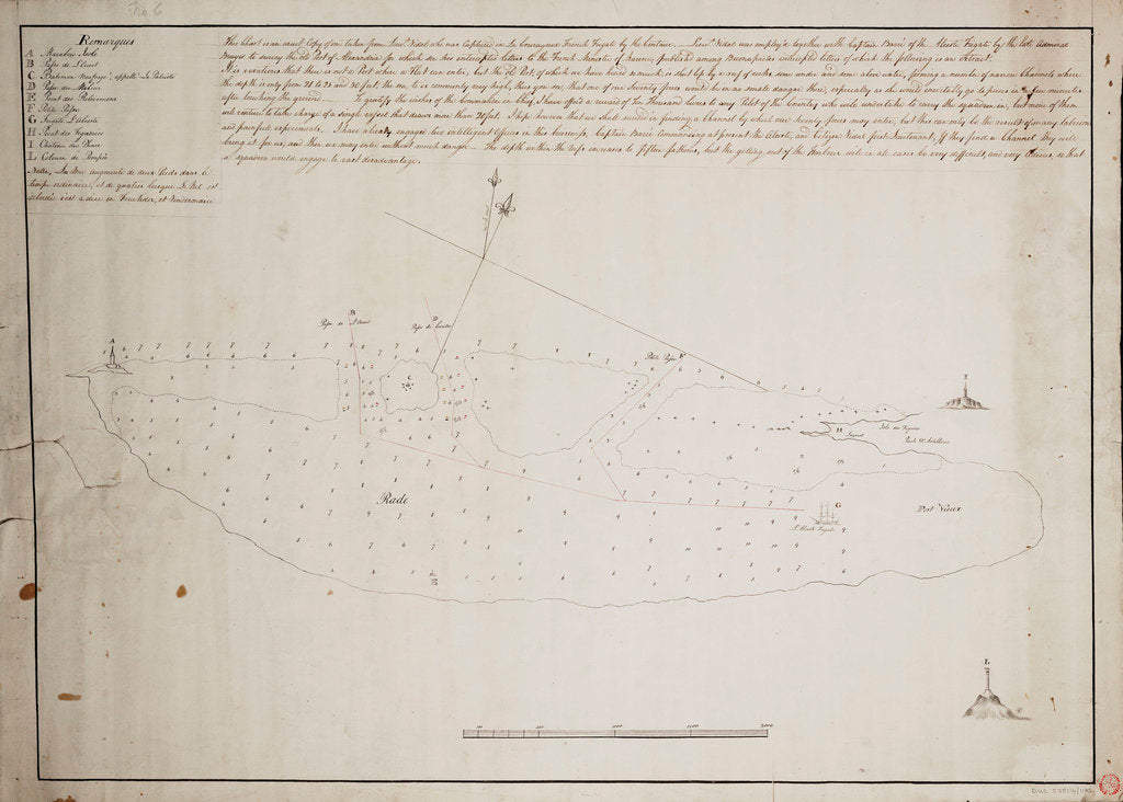Detail of Chart of Alexandria by Anonymous