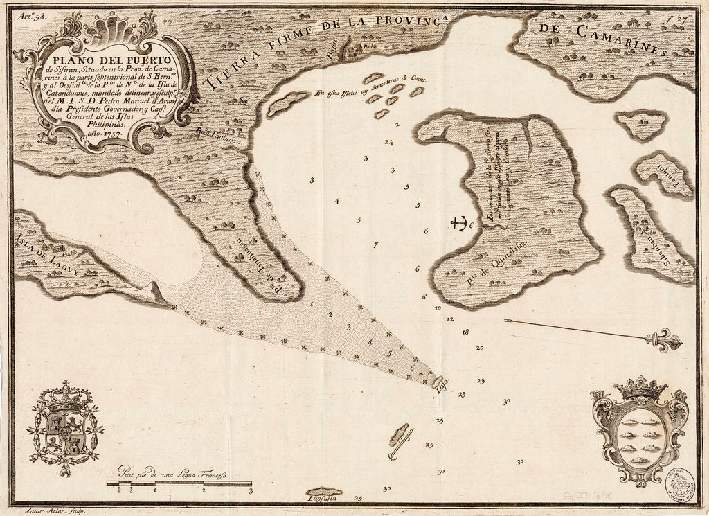 Detail of South China Sea by Pedro Manuel de Arandia