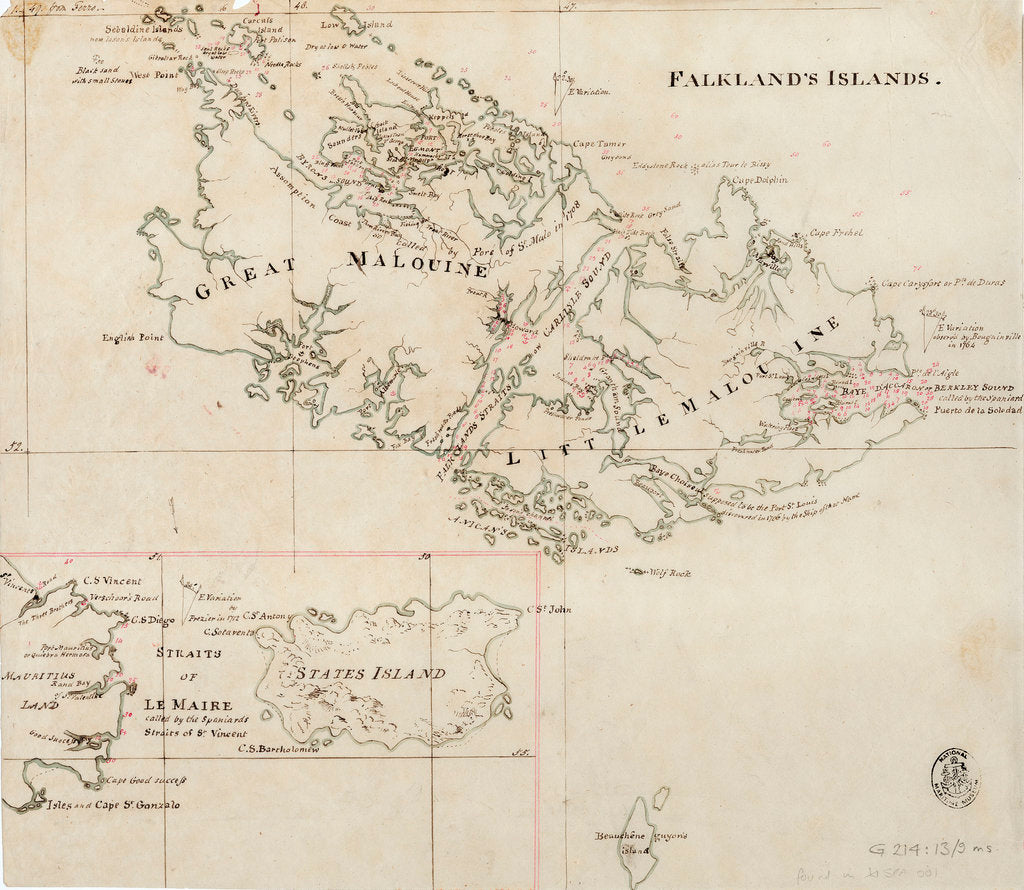Detail of Falkland's Islands by Anonymous
