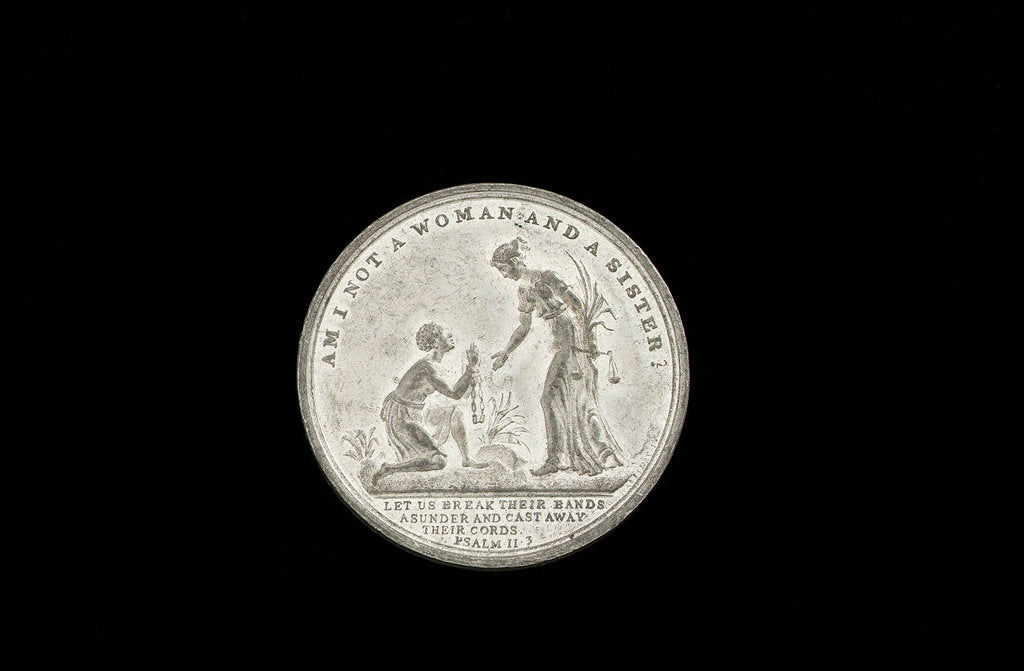 Detail of Commemorative medal (obverse): Slavery abolished by Great Britain, 1834 by Thomas Halliday