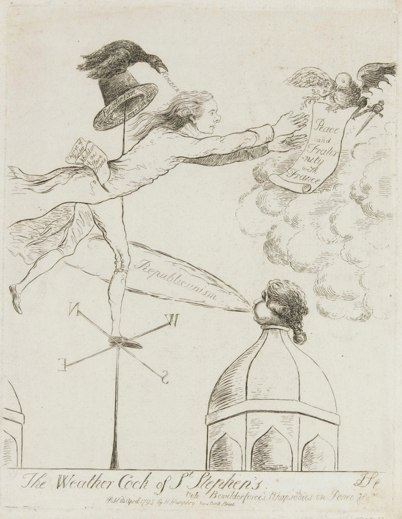 Detail of The weather cock of St. Stephen's by James Sayers