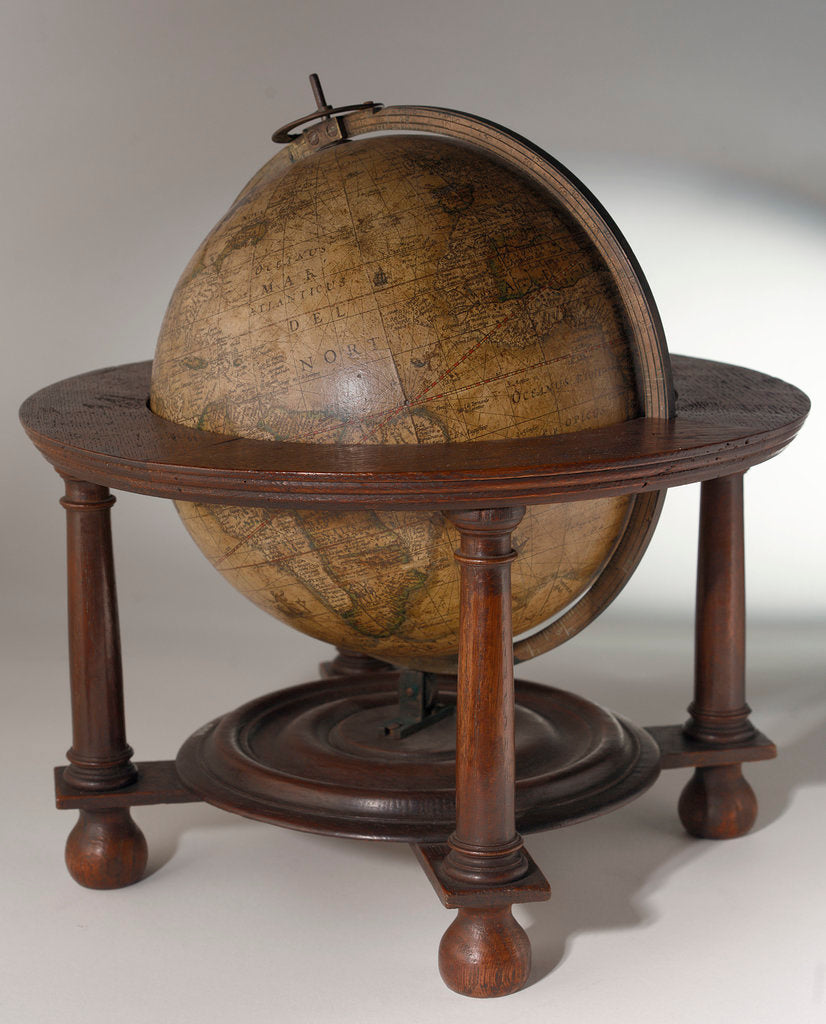Detail of Sphere and stand by Jodocus Hondius
